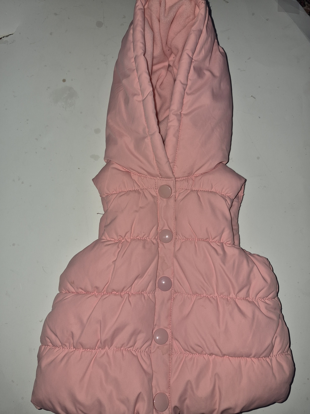 Gymboree Pink Hooded Puffer Vest